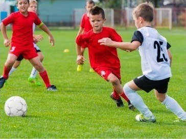 kids playing soccer